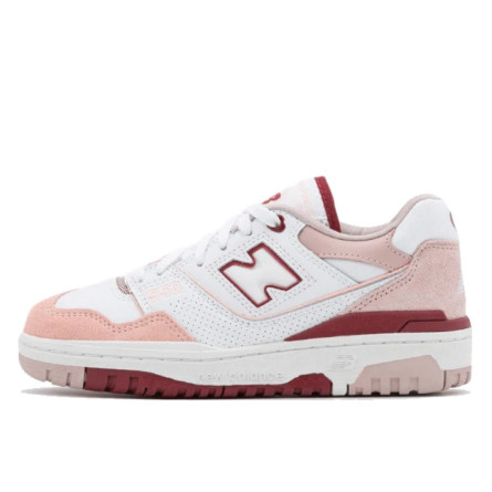 New Balance 550 White Scarlet Pink - 1