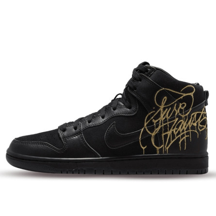 Nike SB Dunk High FAUST Black Gold - 1