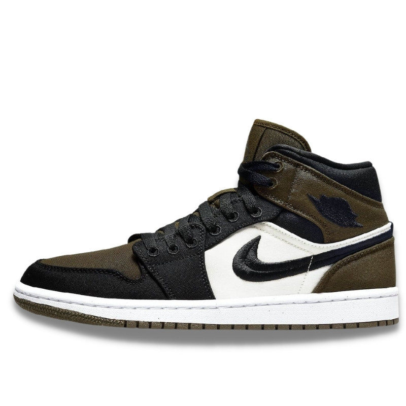 Air Jordan 1 Mid Olive Toe - 1