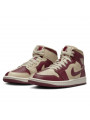 Air Jordan 1 Mid Split Beach Cherrywood Red - 2