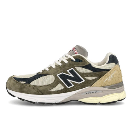 New Balance 990 v3 Made In USA Green Cream - 1