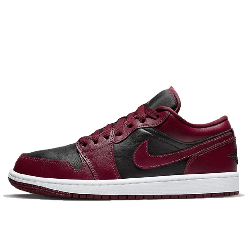 Air Jordan 1 Low Black Maroon - 1