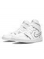 Air Jordan 1 Mid Iridescent Reflective White - 2