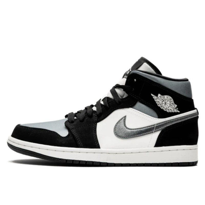 Air Jordan 1 Mid Satin Grey Toe - 1