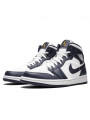 Air Jordan 1 Mid White Metallic Gold Obsidian - 2