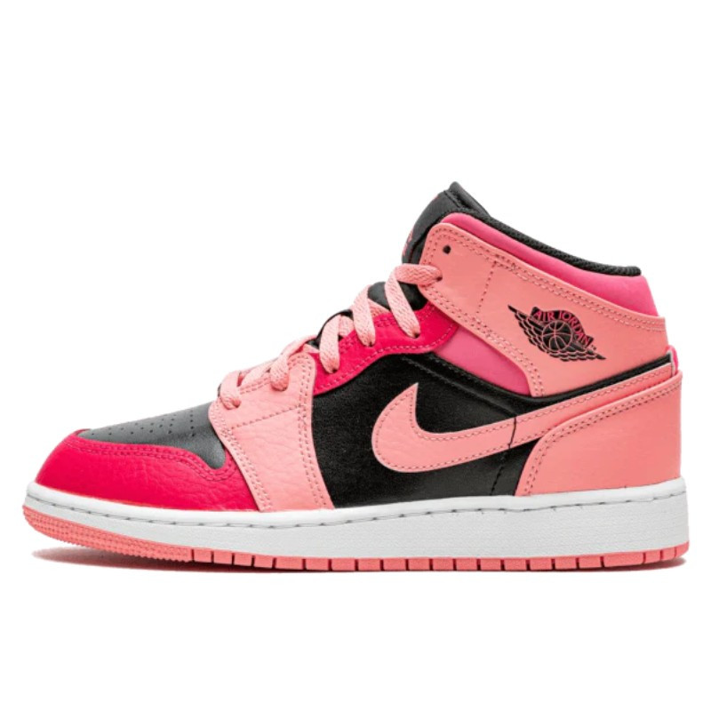 Air Jordan 1 Mid Coral Chalk Pink - 1