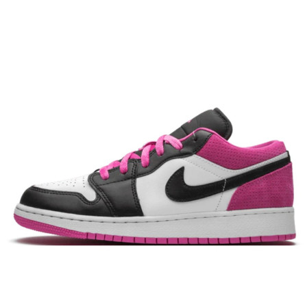 Air Jordan 1 Low Black Active Fuchsia - 1