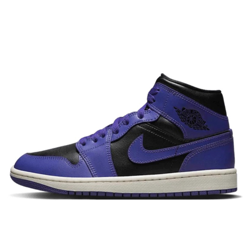 Air Jordan 1 Mid Purple Black - 1