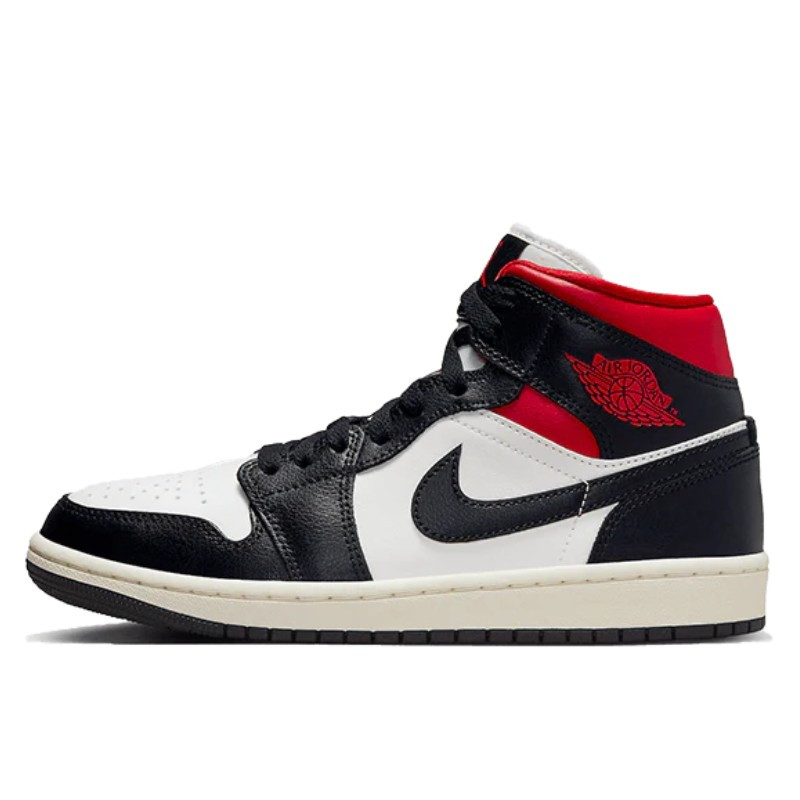 Air Jordan 1 Mid Black Gym Red - 1