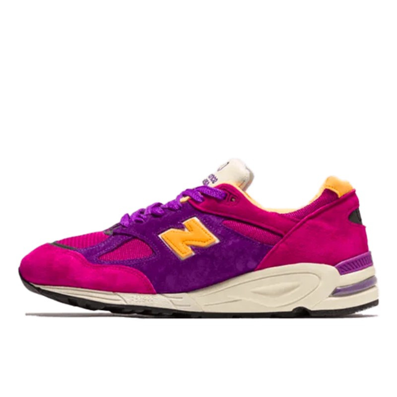 New Balance 990 v2 Made in USA Teddy Santis Purple Yellow - 1