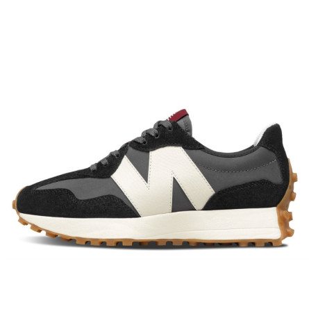 New Balance 327 Black White Gum - 1